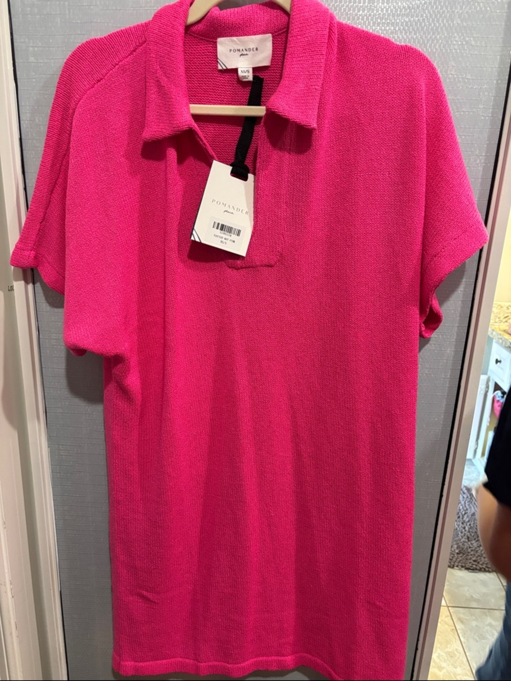 Tuckernuck Hot Pink Short-Sleeve Polo Dress